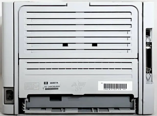 نمای پشت پرینتر hp 1320